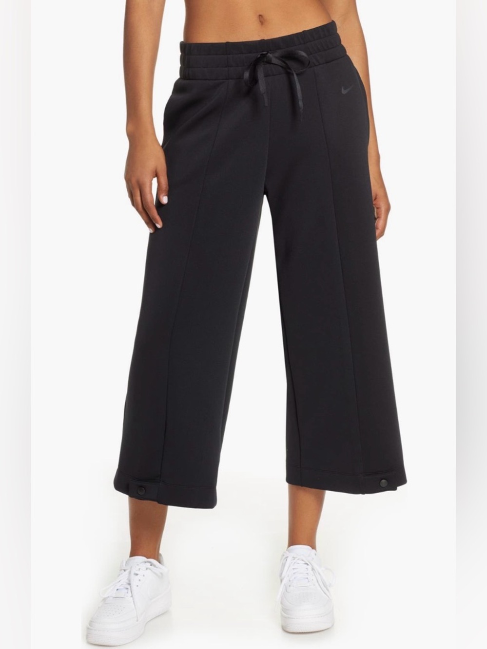 Nike Wide-Leg Pants, Black, Size M